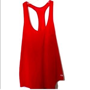 ALO Yoga Track Racerback Mesh Back Tank Top Size:M/L